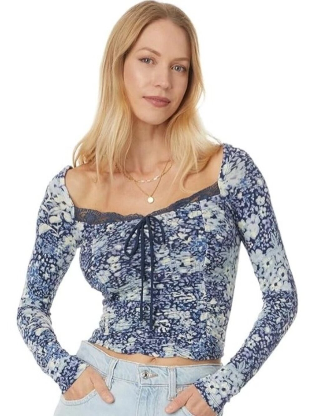 Free People Layer It On Me Crop Top XS Fairy Boho Festival Stretch